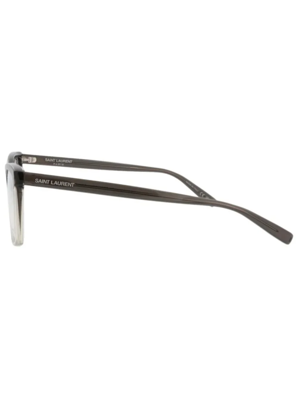 New Saint Laurent Women's Eyeglasses Cat Eye Acetate Frame Grey Grey Transparent